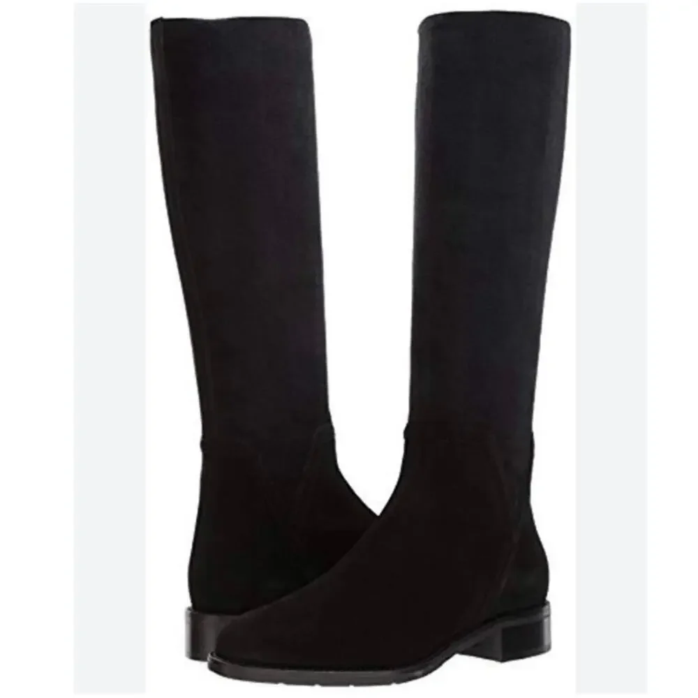 Aquatalia Women's Nicolette Weatherproof Suede Tall Boots black size 6.5